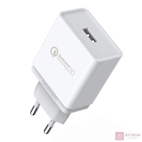UGREEN CD122 charger, USB-A, QC3.0, 18W (white)
