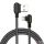 USB to Lightning cable, Mcdodo CA-4673, angled, 1.8m (black)