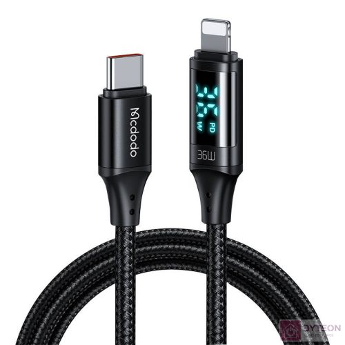 Mcdodo CA-1030 USB-C to Lightning cable, 36W, 1.2m (black)
