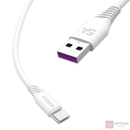 USB to USB-C Cable Dudao L2T 5A, 2m (White)