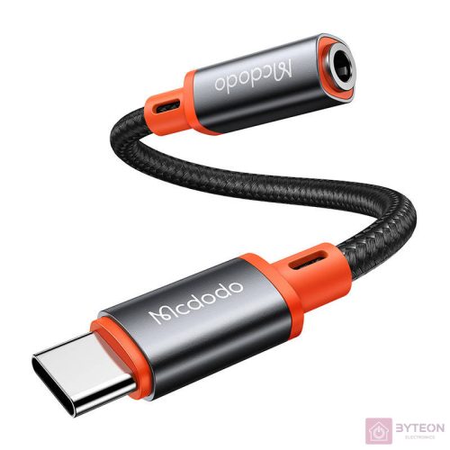 USB-C to AUX mini jack 3.5mm audio adapter Mcdodo CA-7561, DAC, 0.11m (black)