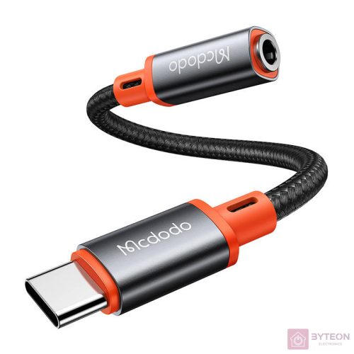USB-C to AUX mini jack 3.5mm audio adapter Mcdodo CA-7561, DAC, 0.11m (black)