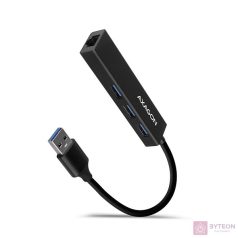   AXAGON HMA-GL3A USB3.2 multiport Hub 3-port + LAN metal black