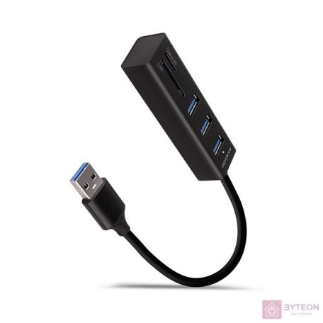 AXAGON HMA-CR3A USB3.2 multiport Hub 3-port + SD/microSD metal
