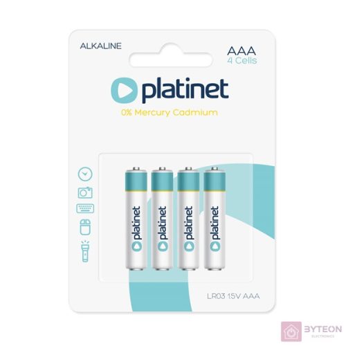 Platinet AAA Alkáli Elem 4db/csomag