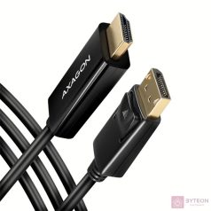   AXAGON RVD-HI14C2 DisplayPort to HDMI active cable 4K@30Hz 1,8m Black