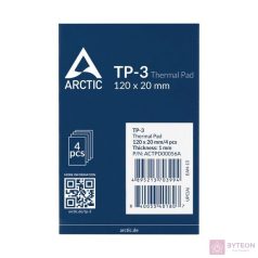 Arctic TP-3 120x20x1mm Hővezető lap (4lap/csomag)