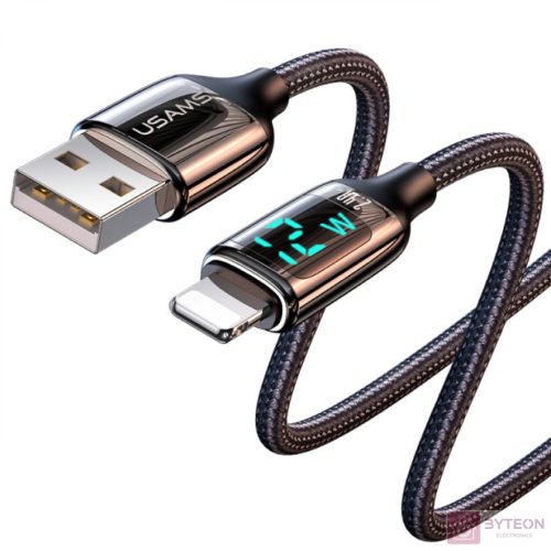 Usams U78 Digital Display Charging  Data Cable 1,2m Black