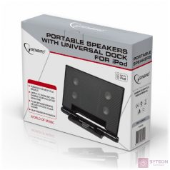  Gembird SPK320i Portable speakers with universal dock for iPhone and iPod Black