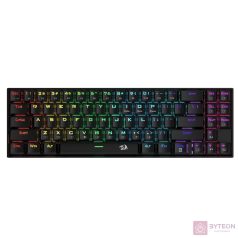   Redragon Deimos, Wired  Wireless Mechanical keyboard, RGB, brown switch Black HU