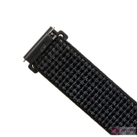 FIXED Nylon Strap Smartwatch 20mm wide, reflective Fekete