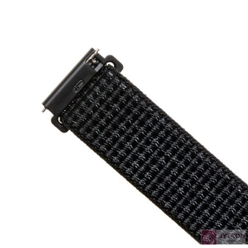 FIXED Nylon Strap Smartwatch 20mm wide, reflective Fekete