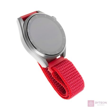 FIXED Nylon Strap Smartwatch 20mm wide, Piros