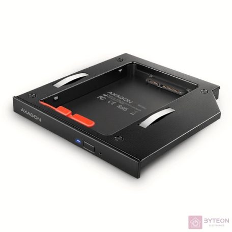 AXAGON RSS-CD12 ODD – 2,5‘ SATA SSD/HDD Caddy 12,7mm Black