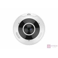   Uniview Pro 4K (8MP) halszem dómkamera, 1.8mm fix objektívvel, mikrofonnal és hangszóróval