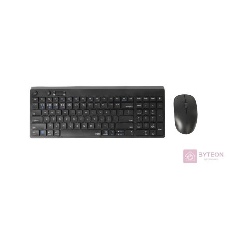 Rapoo 8050T Wireless Keyboard  Mouse Combo Black