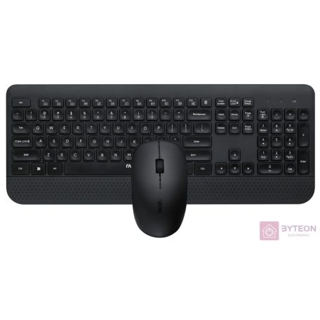 Rapoo X3500 Wireless Keyboard  Optical Mouse Black HU