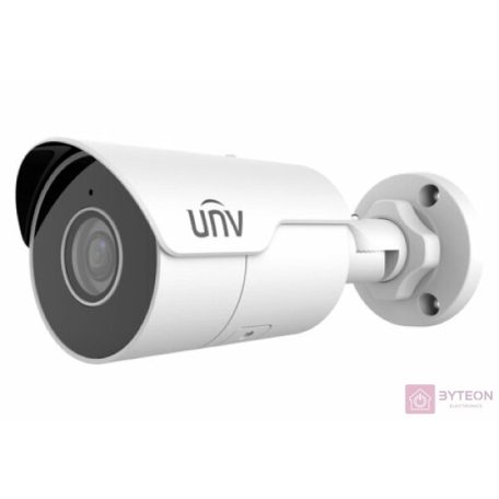 Uniview Easystar 8MP mini csőkamera, 4mm fix objektívvel, mikrofonnal