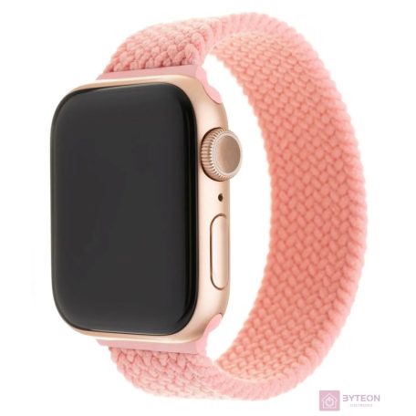 FIXED kötött nylon szíj Apple Watch 38/40mm, L méret, rózsaszín