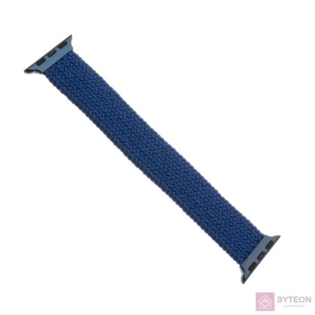 FIXED kötött nylon szíj Apple Watch 42/44mm, S méret, kék