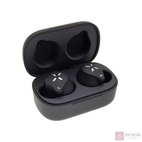 FIXED True Wireless Fejhallgató Boom HD with wireless charging Fekete