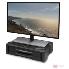   ACT AC8215 Monitor stand extra wide with two drawers adjustable height