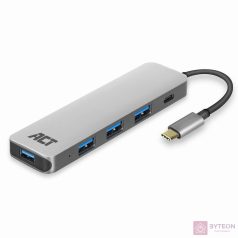 ACT AC7053 USB-C Hub 4 port Grey