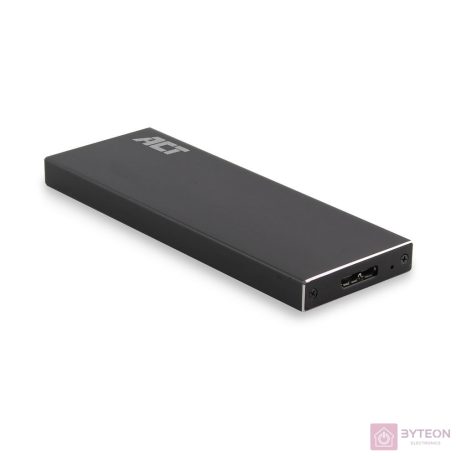 ACT AC1600 USB3.2 M.2 SATA SSD Enclosure Aluminium Design Black
