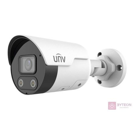 Uniview Easystar 4MP ColorHunter csőkamera, 2.8mm fix objektívvel, mikrofonnal és hangszóróval