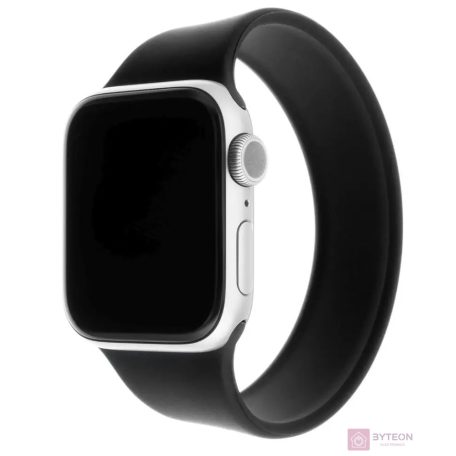 FIXED szilikon szíj Apple Watch 38/40mm, XL méret, fekete