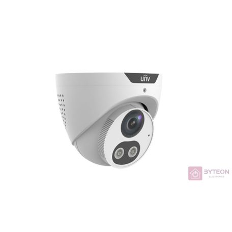 Uniview Prime-I 8MP Tri-Guard turret dómkamera, 2.8mm fix objektívvel, mikrofonnal és hangszóróval