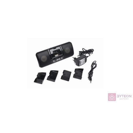 Gembird SPK321i Portable speakers with universal dock for iPhone and iPod Black