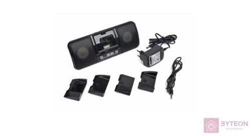 Gembird SPK321i Portable speakers with universal dock for iPhone and iPod Black