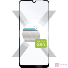   FIXED teljes kijelzős üvegfólia Samsung Galaxy A12 telefonhoz, fekete