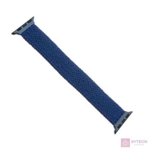 FIXED kötött nylon szíj Apple Watch 42/44mm, XL méret, kék