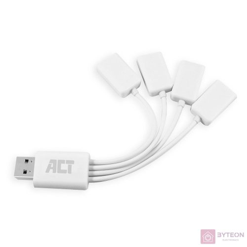 ACT AC6210 USB 2.0 4-Port Hub White
