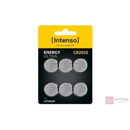 Intenso CR2032 Lítium Gombelem 6db/csomag