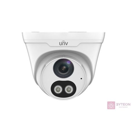 Uniview Easystar 4MP Colorhunter turret dómkamera, 2.8mm fix objektívvel, mikrofonnal és hangszóróval
