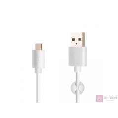   FIXED adat és töltőkábel USB2.0 - USB-C ,1 méter, 20W, fehér