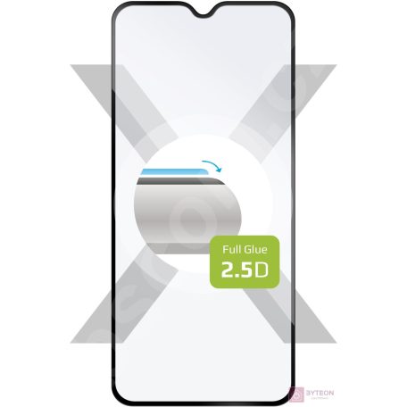 FIXED teljes kijelzős üvegfólia Xiaomi Redmi Note 8T telefonhoz, fekete