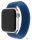 FIXED kötött nylon szíj Apple Watch 42/44mm, L méret, kék