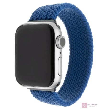 FIXED kötött nylon szíj Apple Watch 42/44mm, L méret, kék