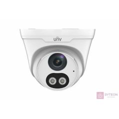   Uniview Easystar 2MP Colorhunter turret dómkamera, 2.8mm fix objektívvel, mikrofonnal és hangszóróval