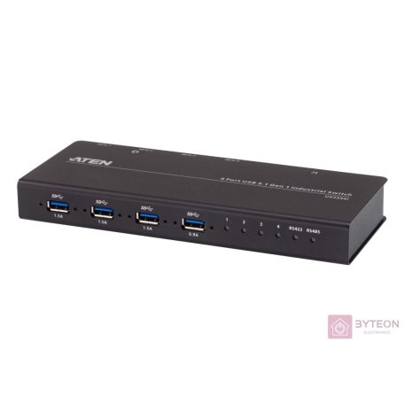 ATEN US3344I 4 x 4 USB3.2 Gen 1 Industrial Hub Switch