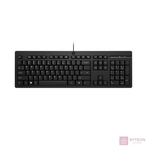 HP 125 Wired Keyboard Black HU