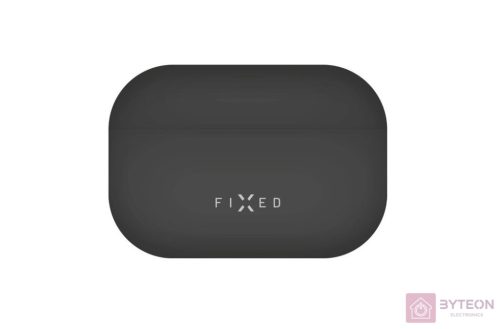 FIXED Silky szilikon tok Apple Airpods Pro fülhallgatóhoz, fekete