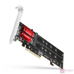 AXAGON PCEM2-ND PCIE 2X NVME M.2 Adapter