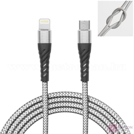Delight iPhone Lightning Type-C adatkábel 2m Grey