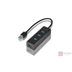 AXAGON HUE-M1A USB3.2 Hub 4-port metal black