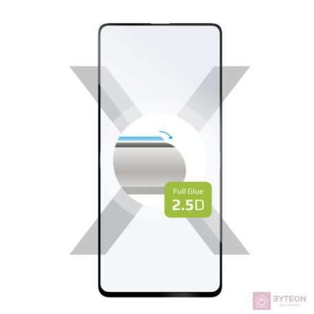 FIXED teljes kijelzős üvegfólia Samsung Galaxy A52 telefonhoz, fekete